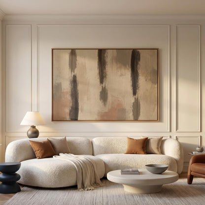 Abstract Brushstroke Canvas Wall Art