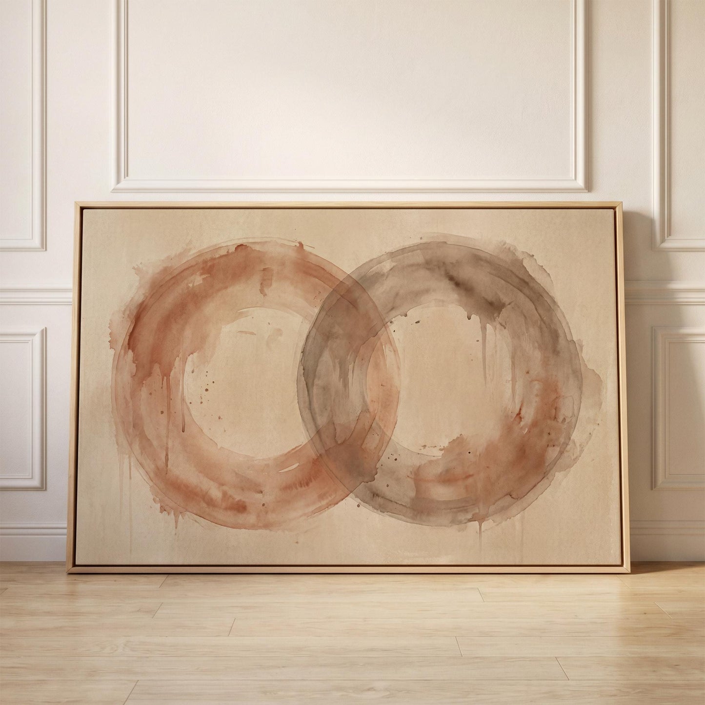 Overlapping Circles Canvas Wall Art