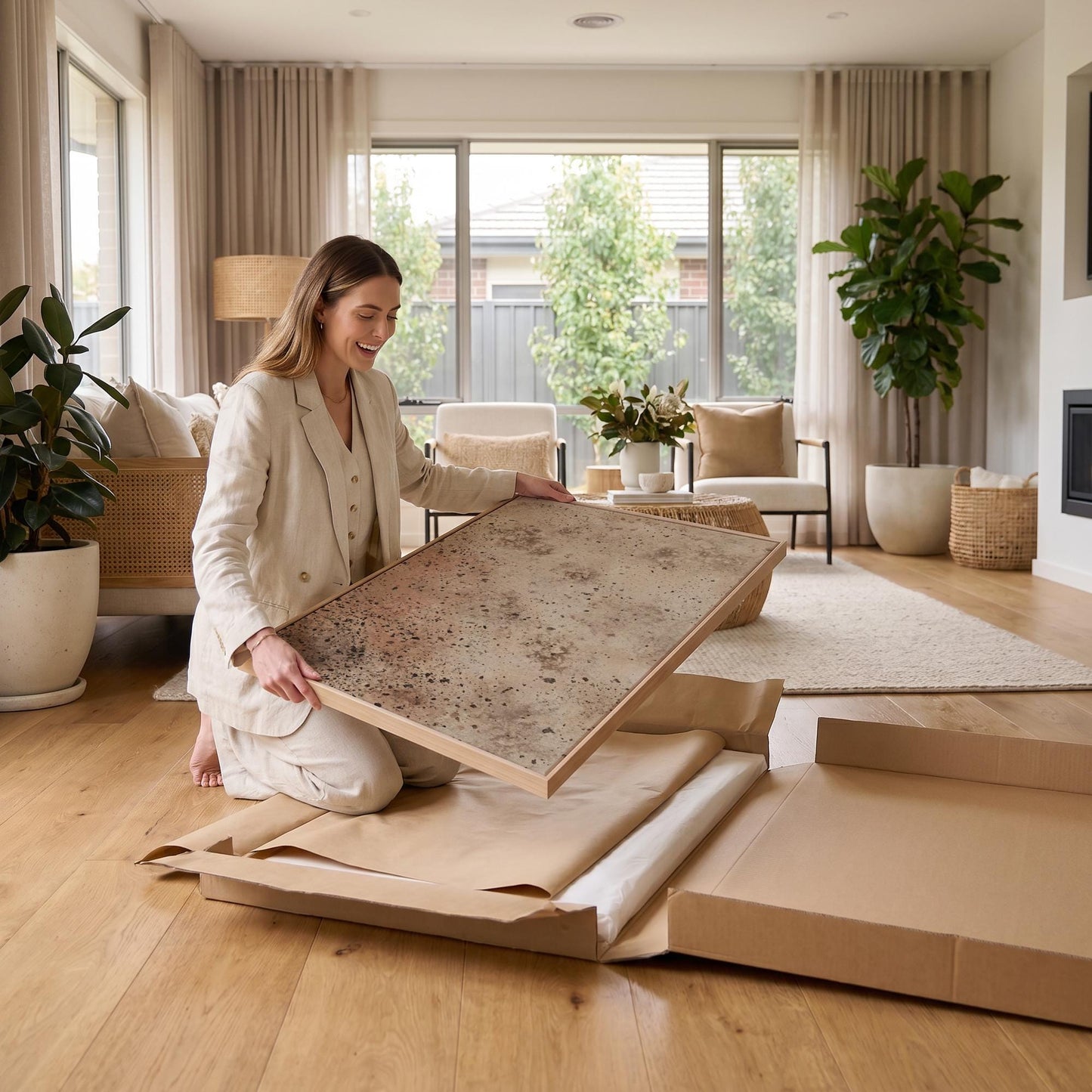 Abstract Textured Terrain Canvas Wall Art