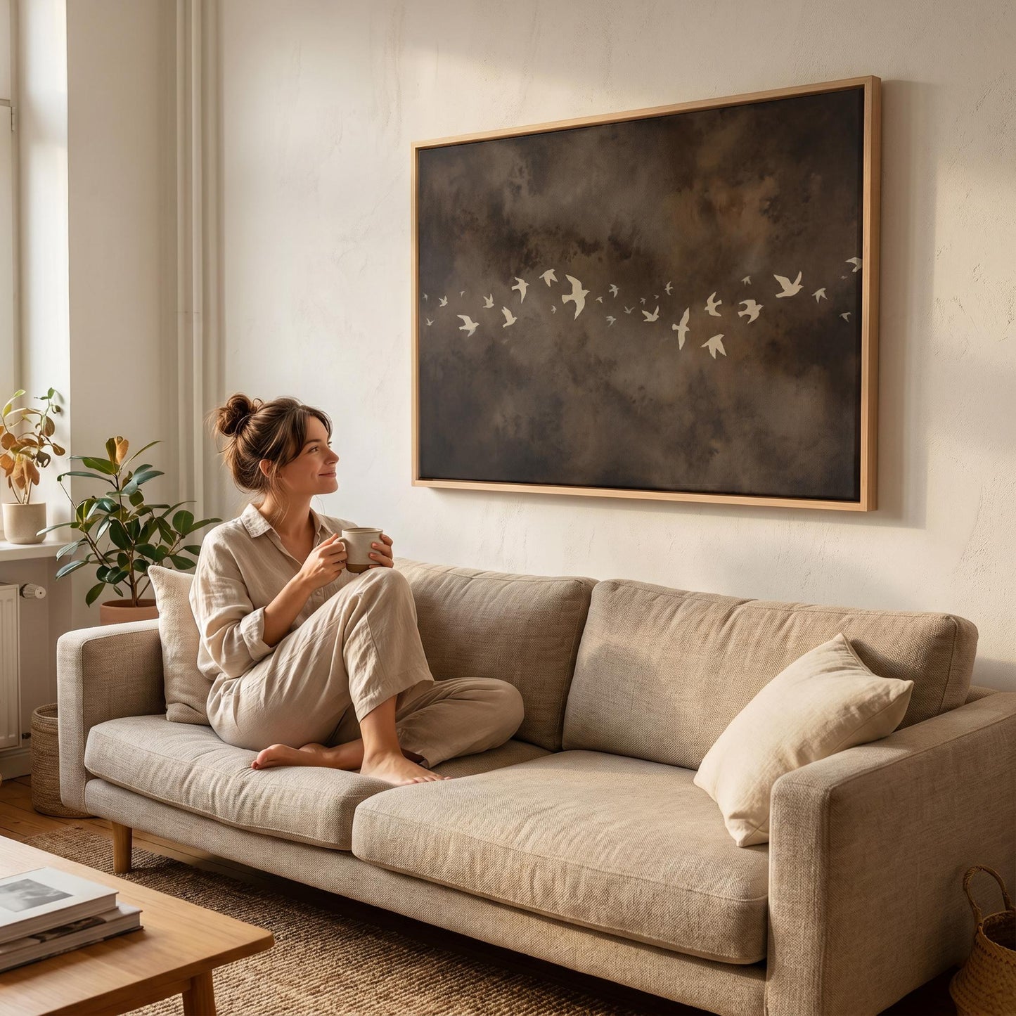 Flying Birds Canvas Wall Art