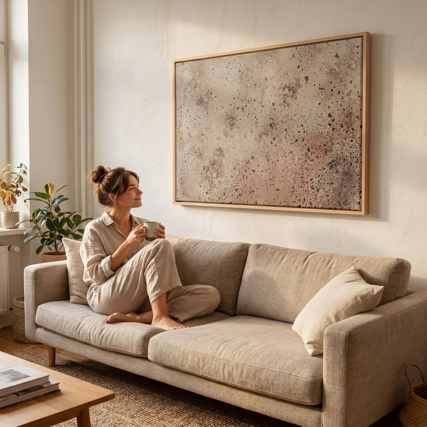 Abstract Textured Terrain Canvas Wall Art