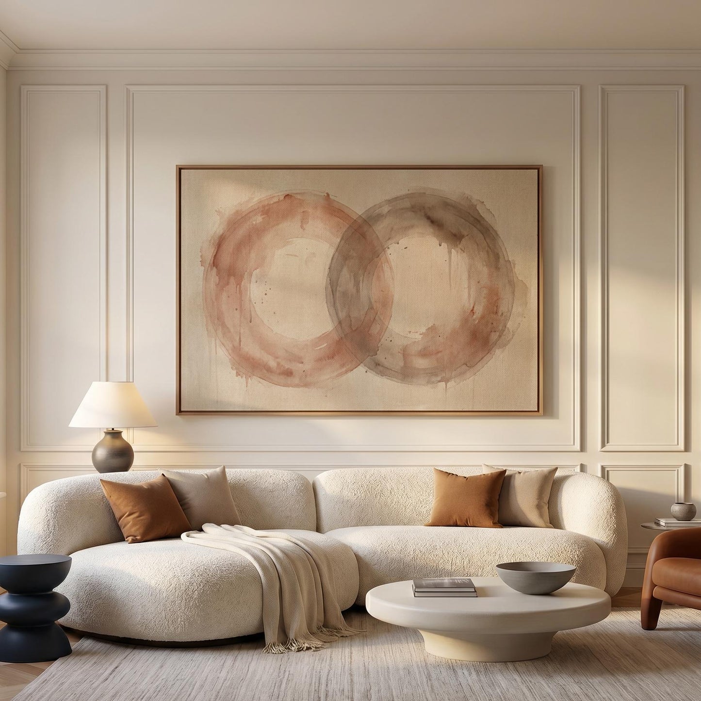 Overlapping Circles Canvas Wall Art