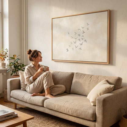 Flying Birds Canvas Wall Art