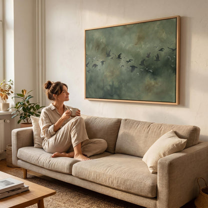 Birds in Flight Canvas Wall Art
