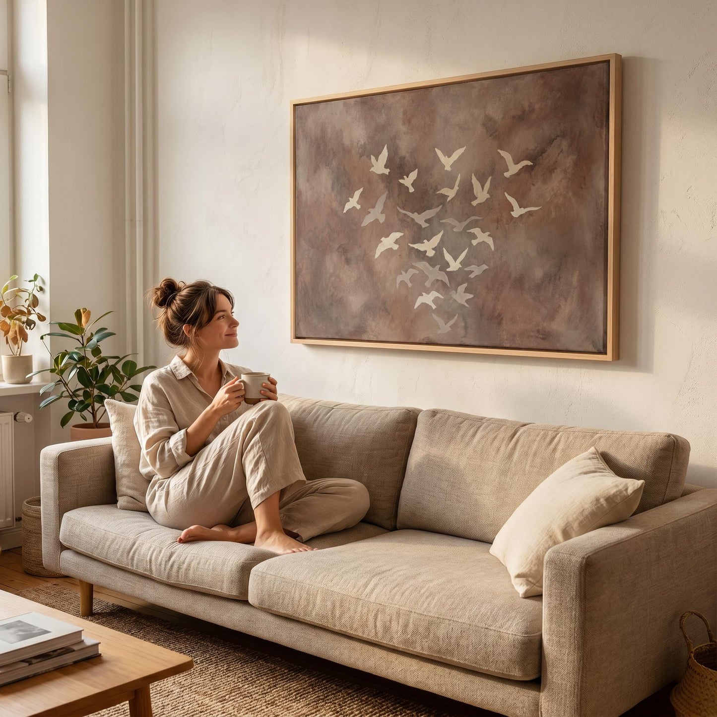 Flying Birds Canvas Wall Art