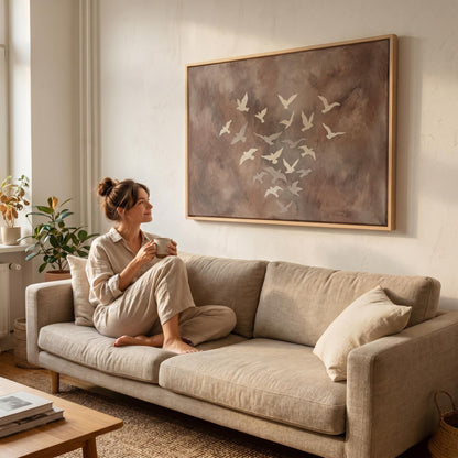 Flying Birds Canvas Wall Art