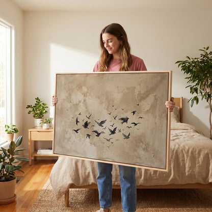 Flying Birds Canvas Wall Art