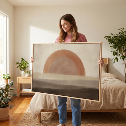 Abstract Sunset Canvas Wall Art