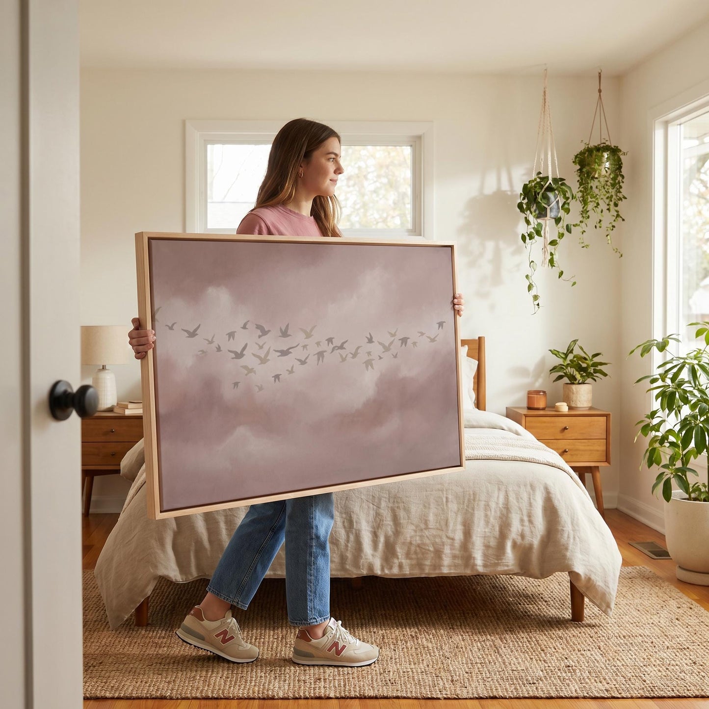 Birds in Flight Canvas Wall Art