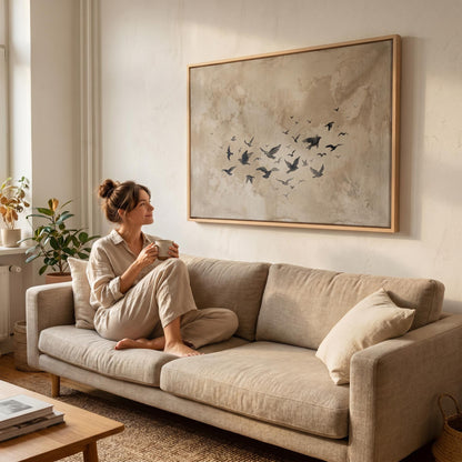 Flying Birds Canvas Wall Art