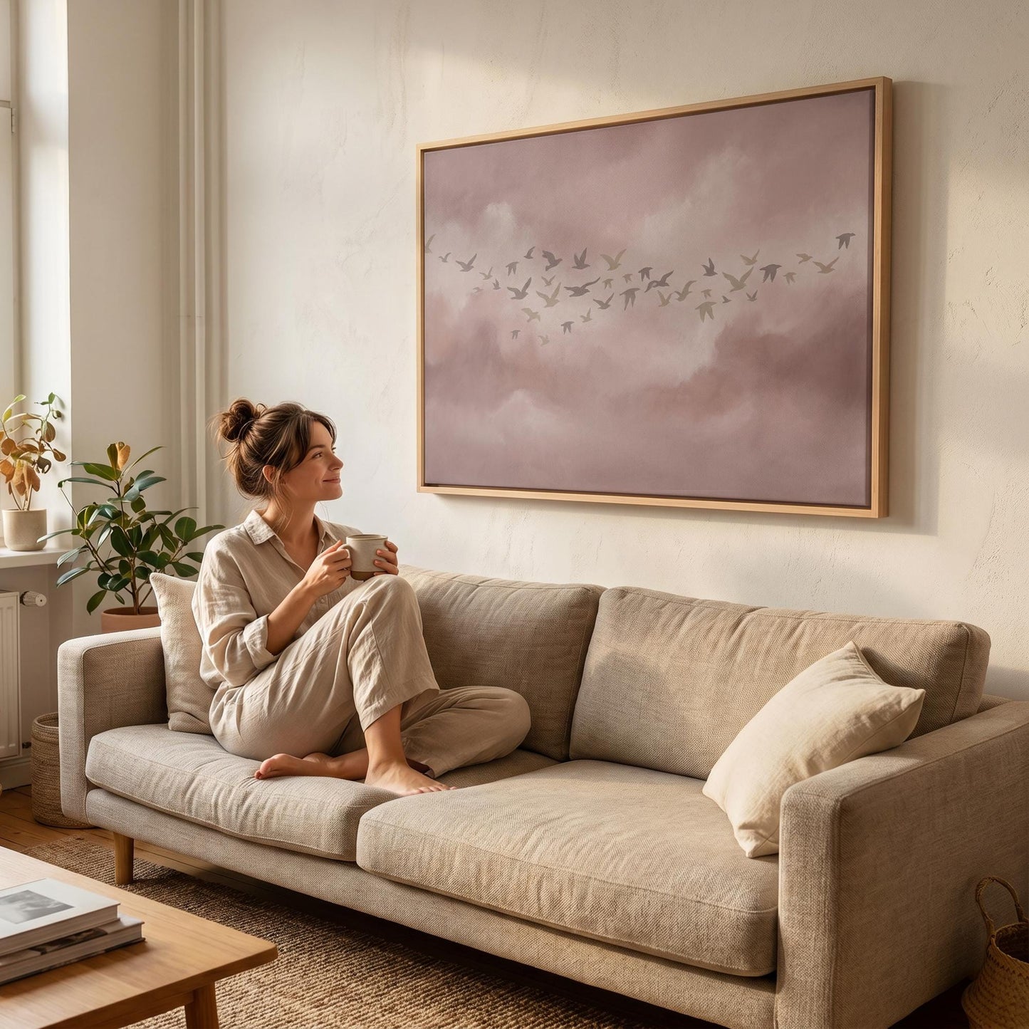 Birds in Flight Canvas Wall Art