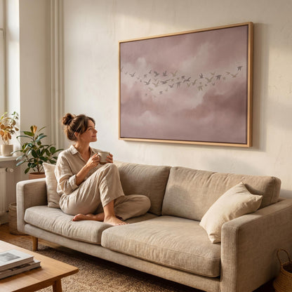 Birds in Flight Canvas Wall Art