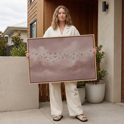 Birds in Flight Canvas Wall Art