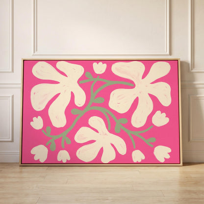 Abstract Floral Canvas Wall Art