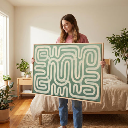 Abstract Line Canvas Wall Art