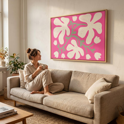 Abstract Floral Canvas Wall Art