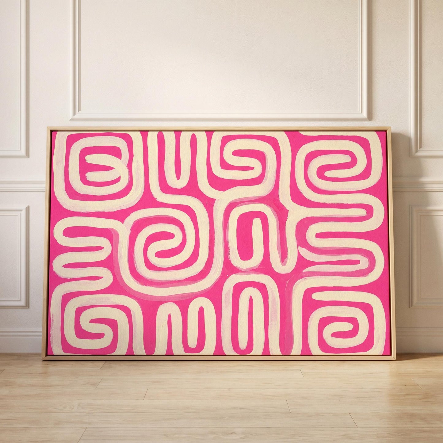 Abstract Swirl Canvas Wall Art