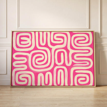 Abstract Swirl Canvas Wall Art