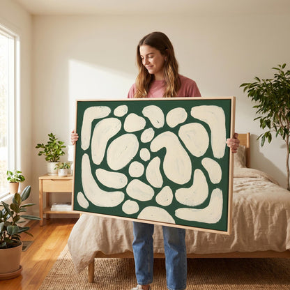 Abstract Organic Shapes Canvas Wall Art
