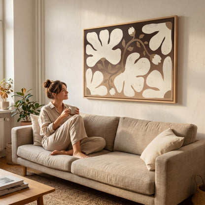Abstract Floral Canvas Wall Art