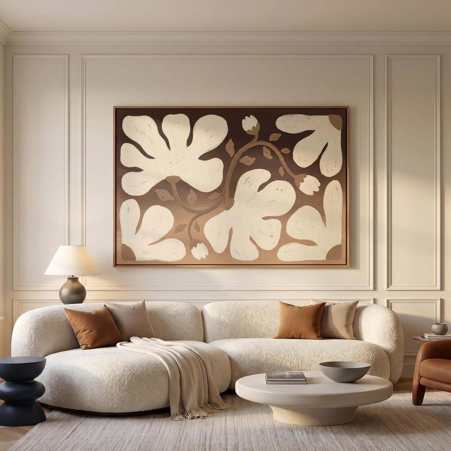 Abstract Floral Canvas Wall Art