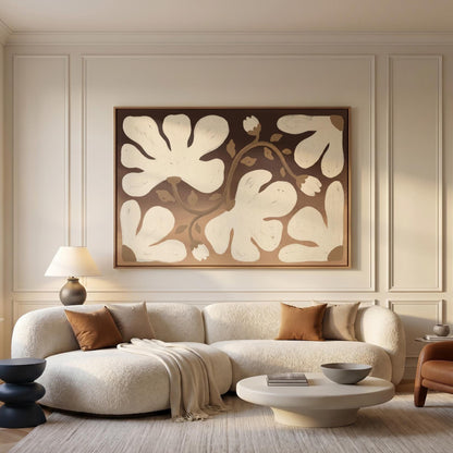 Abstract Floral Canvas Wall Art