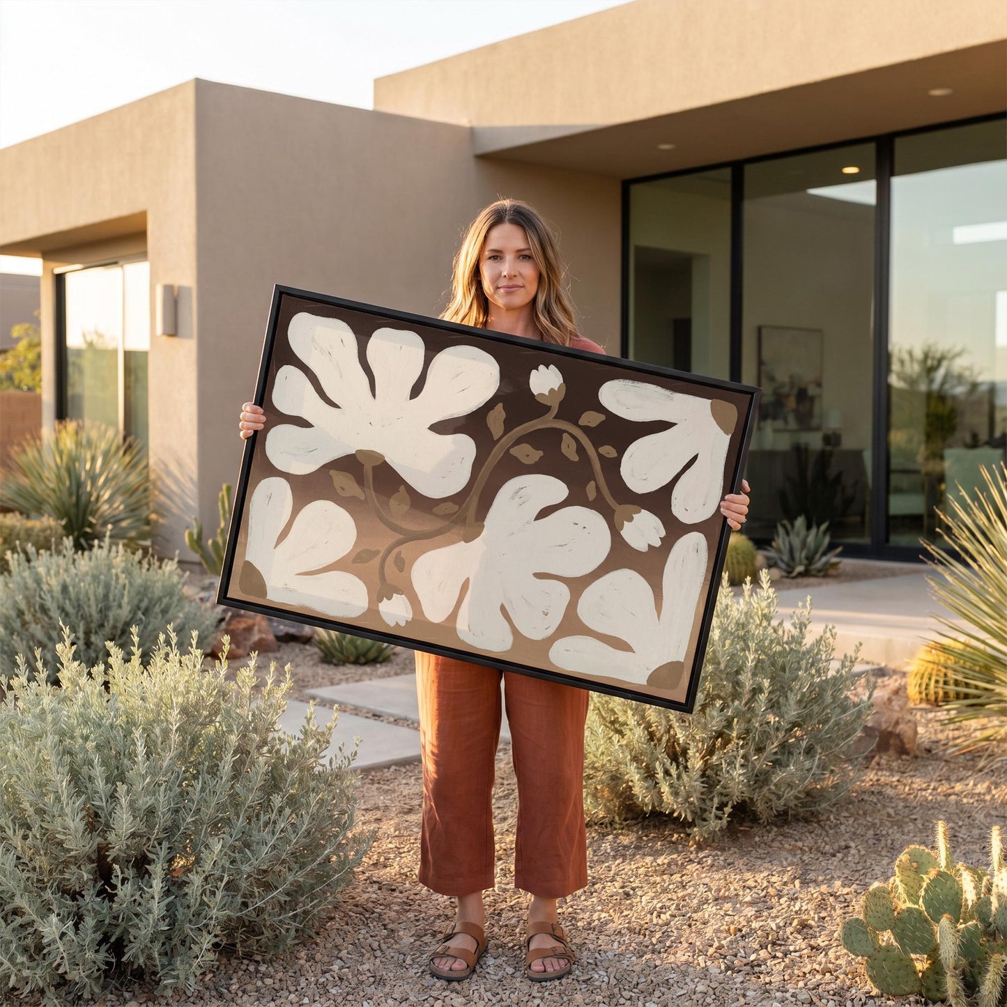Abstract Floral Canvas Wall Art