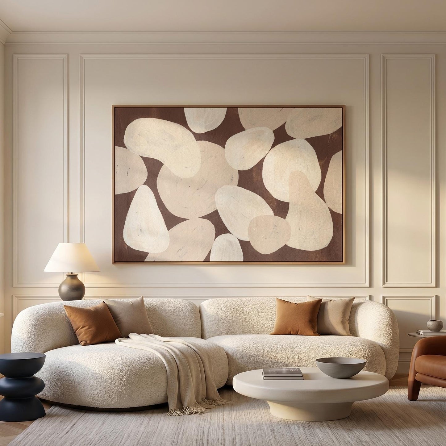 Abstract Organic Shapes Canvas Wall Art