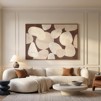 Abstract Organic Shapes Canvas Wall Art