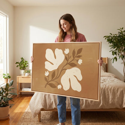 Abstract Floral Canvas Wall Art