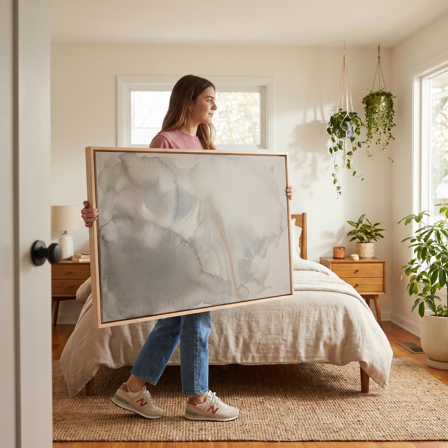 Abstract Watercolor Canvas Wall Art