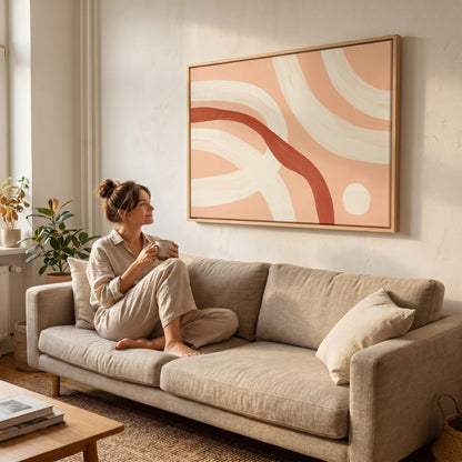 Abstract Curves Canvas Wall Art