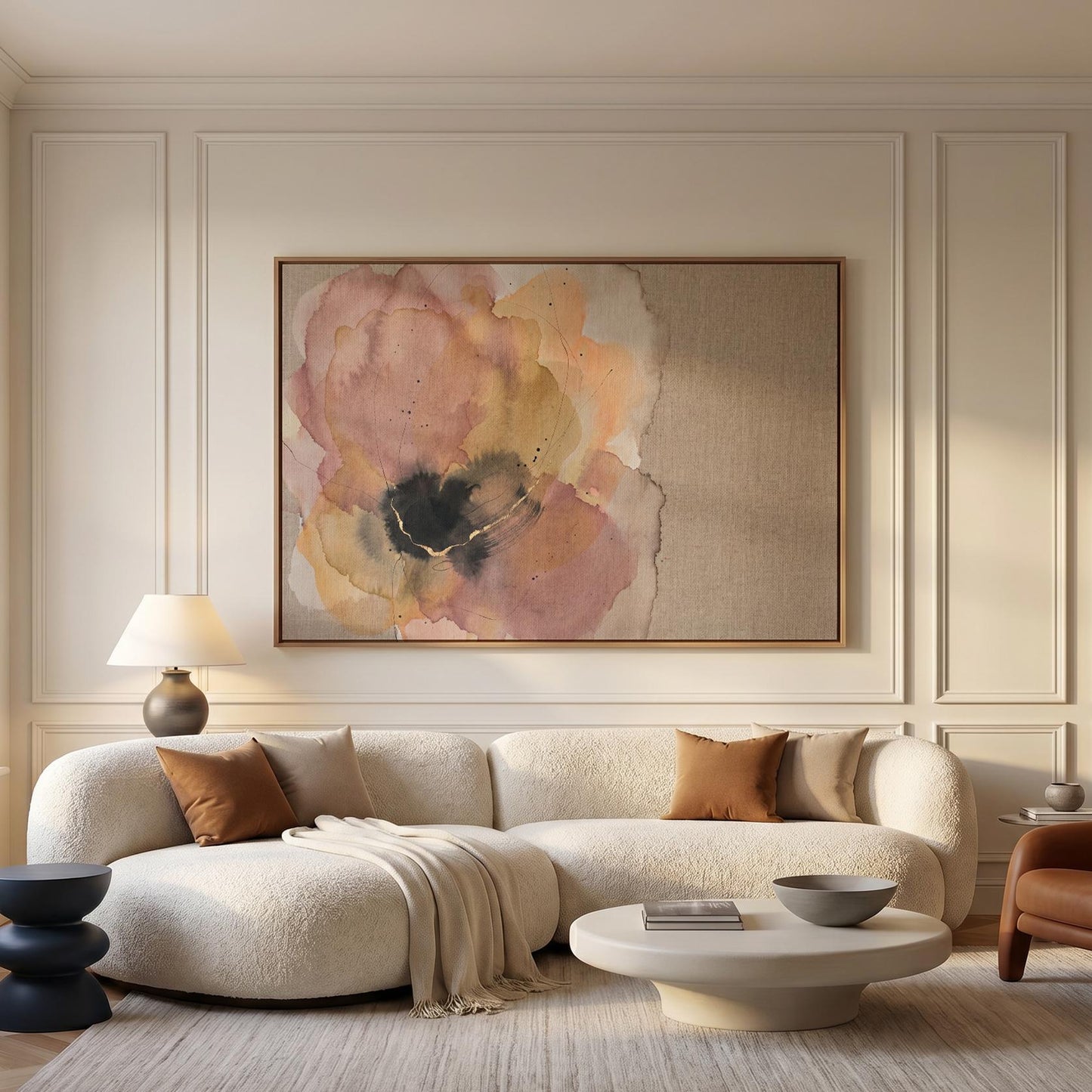 Abstract Floral Canvas Wall Art