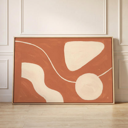Abstract Organic Shapes Canvas Wall Art