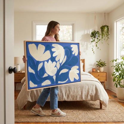 Abstract Floral Canvas Wall Art