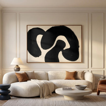 Abstract Brushstroke Canvas Wall Art