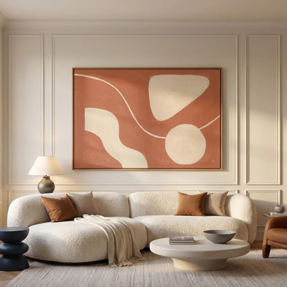 Abstract Organic Shapes Canvas Wall Art