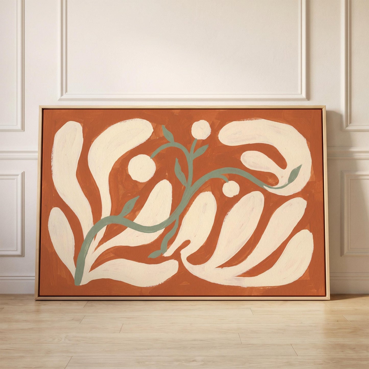 Abstract Botanical Canvas Wall Art