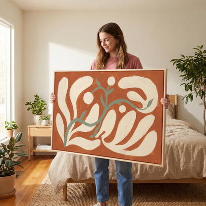 Abstract Botanical Canvas Wall Art