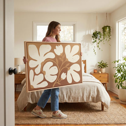 Floral Vine Canvas Wall Art