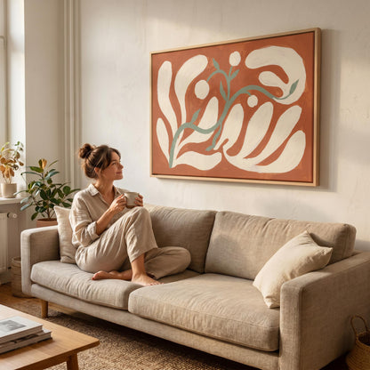 Abstract Botanical Canvas Wall Art