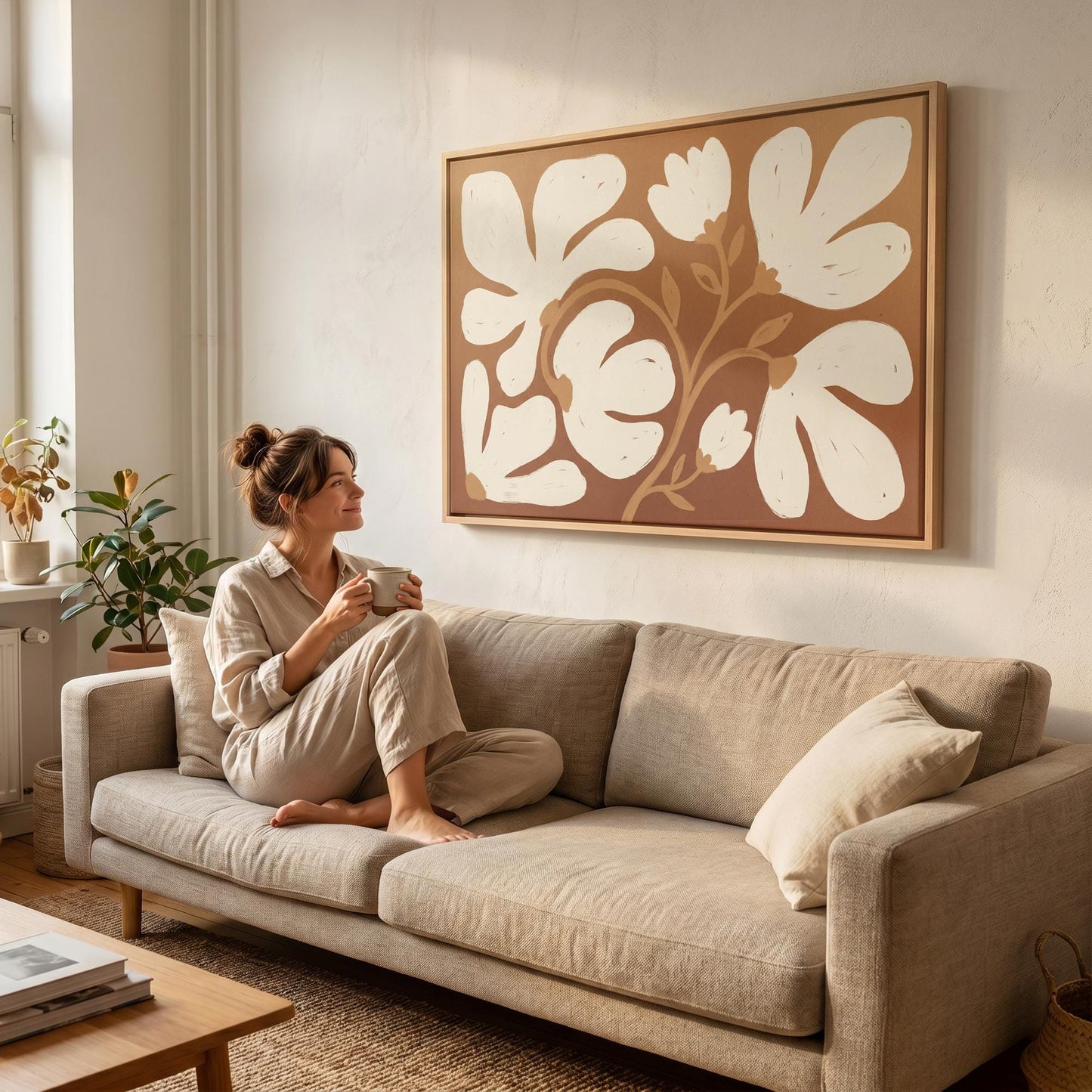 Floral Vine Canvas Wall Art