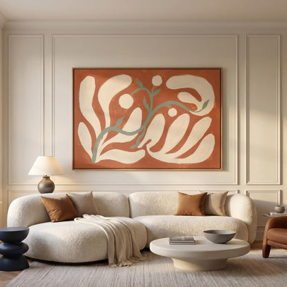 Abstract Botanical Canvas Wall Art