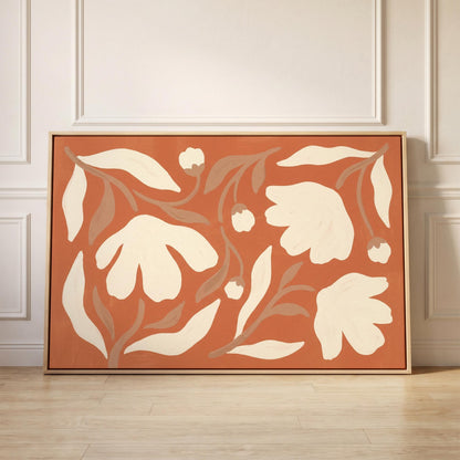 Abstract Floral Canvas Wall Art