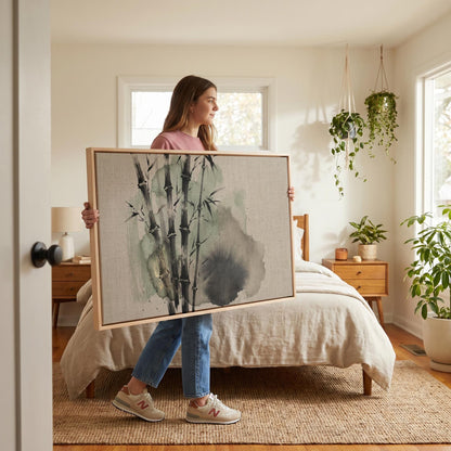 Bamboo Canvas Wall Art
