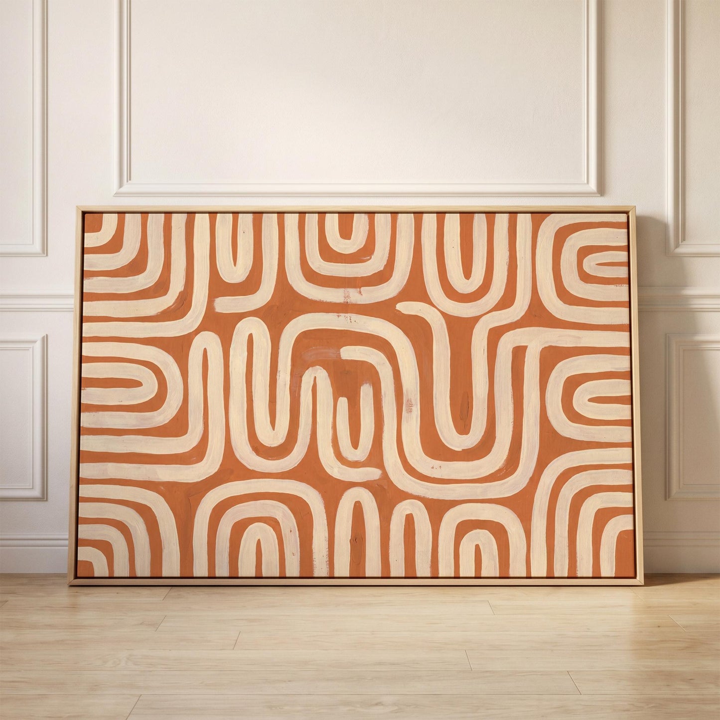 Abstract Line Pattern Canvas Wall Art