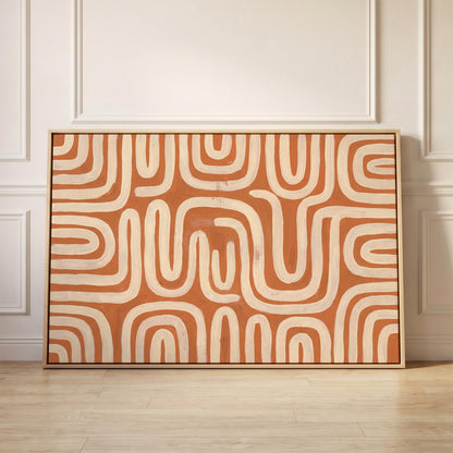 Abstract Line Pattern Canvas Wall Art