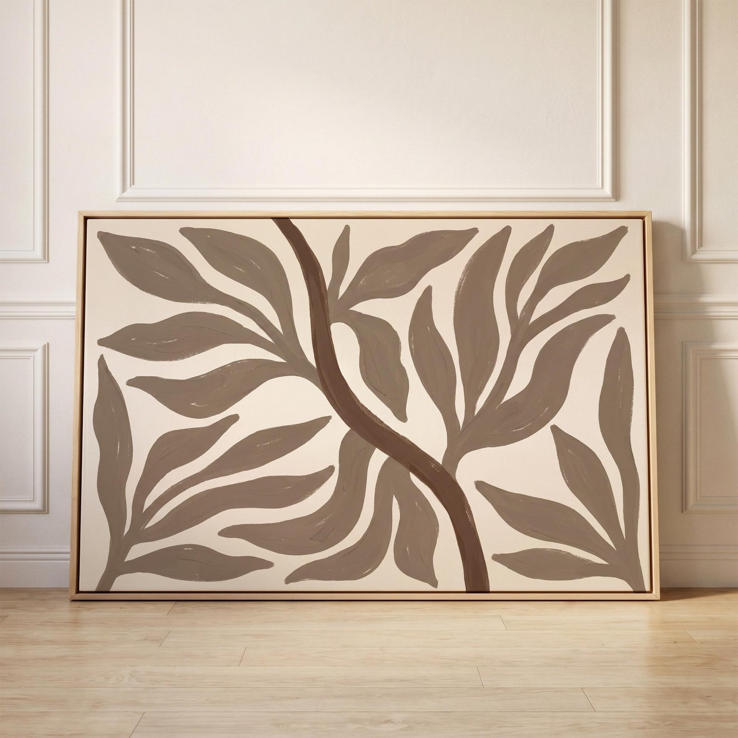 Abstract Botanical Tree Canvas Wall Art