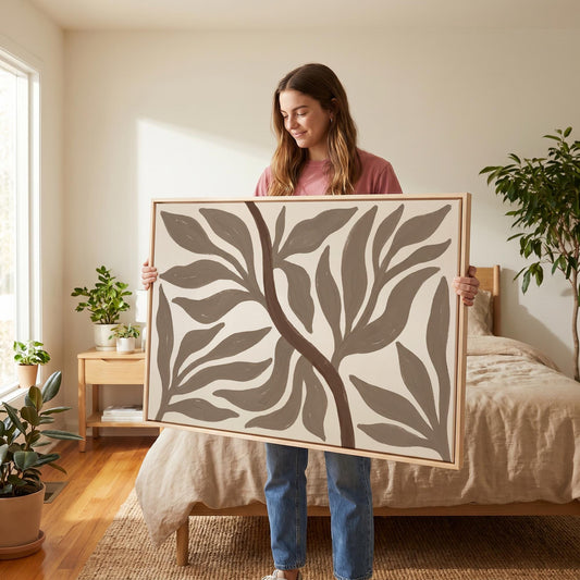 Abstract Botanical Tree Canvas Wall Art