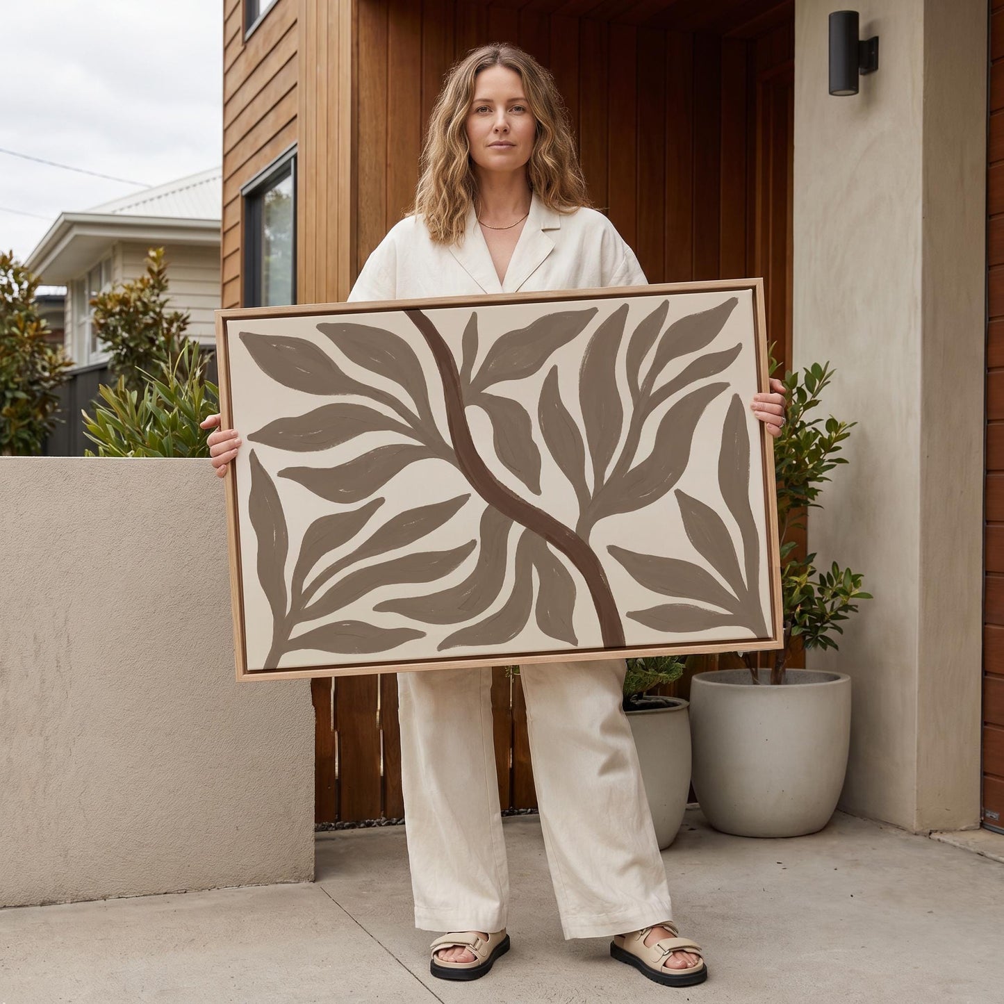 Abstract Botanical Tree Canvas Wall Art